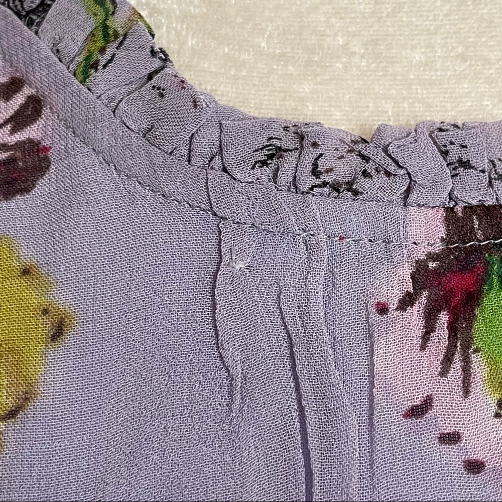 Anthropologie Floral Midi Dress - Lavender and Multicolor - Picture 10 of 14